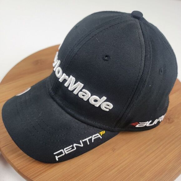 TaylorMade R11 TMax Burner Hat - Black Golf Cap NWD Fits Medium Fitted - Picture 2 of 10